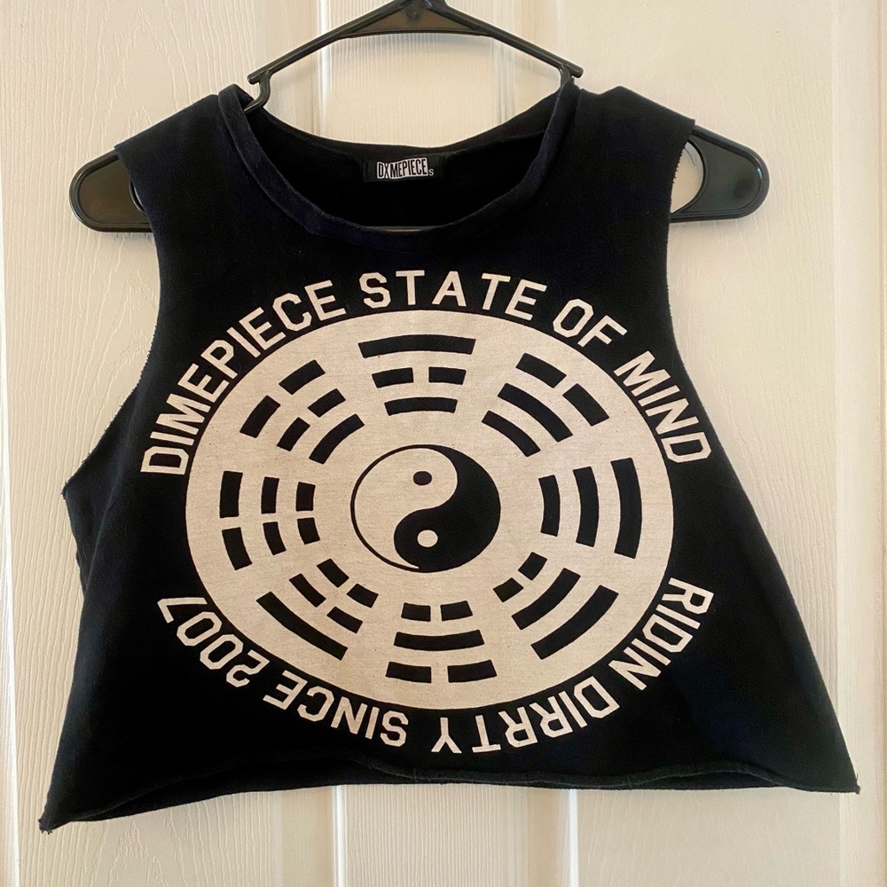 Dimepiece tank crop top